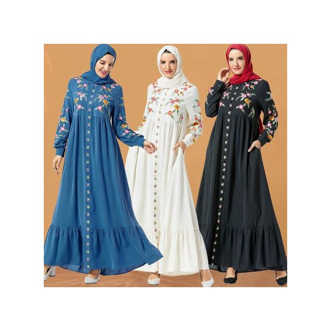  Shop  2022 Muslim  Dress  Women Abaya Dubai Embroidery 