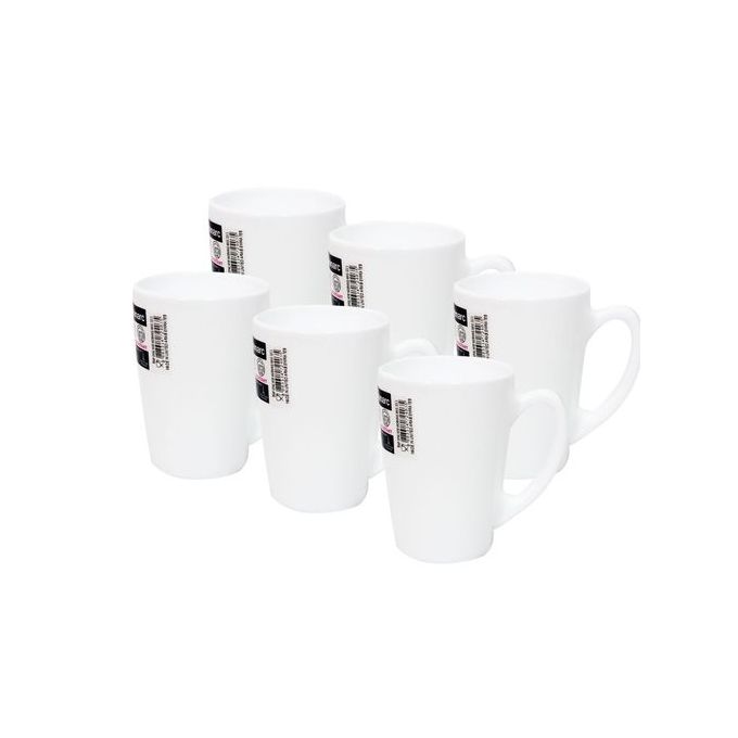 Shop Generic Set of 6 Ceramic Tea Cups - White | Jumia Uganda