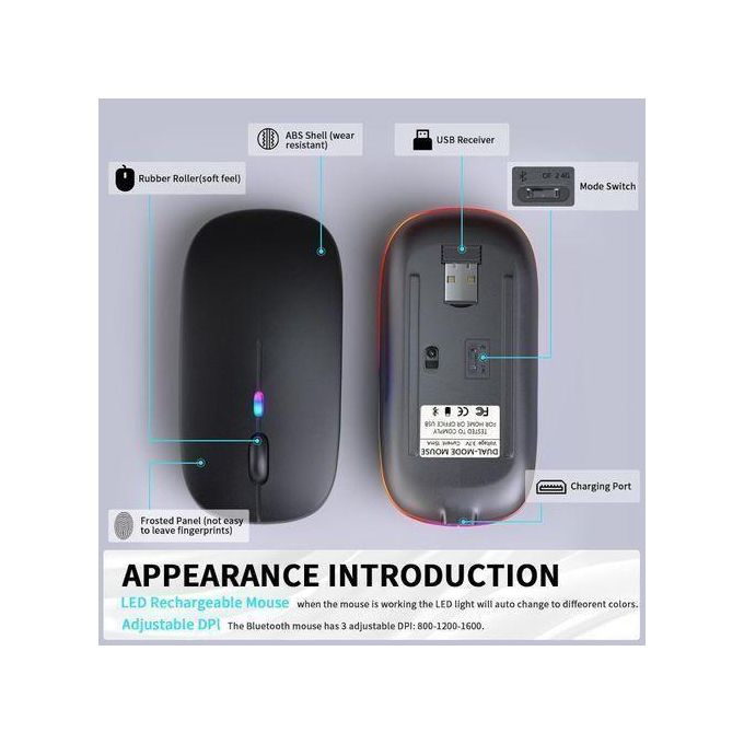 Shop Wireless Computer Mouse, 2.4G Portable Slim USB Mouse