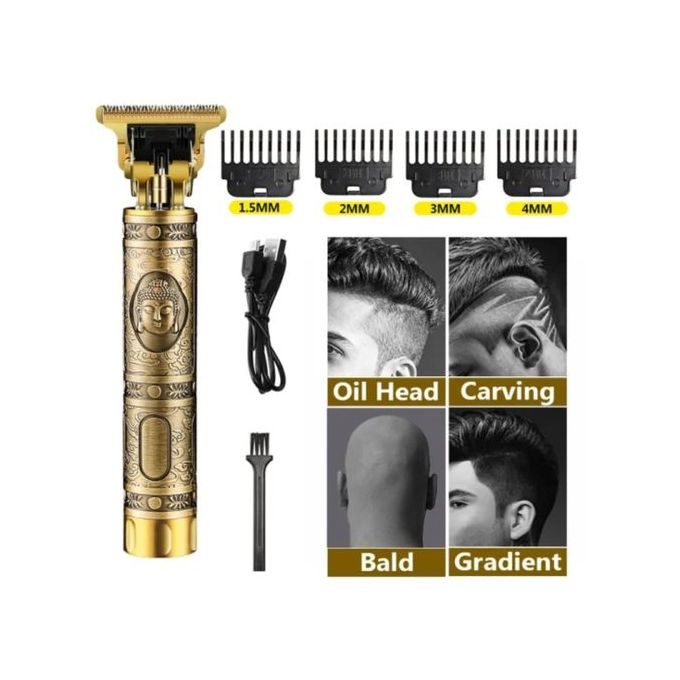 Shop Rechargeable Hair Clipper Shaving Machine Golden Jumia Uganda