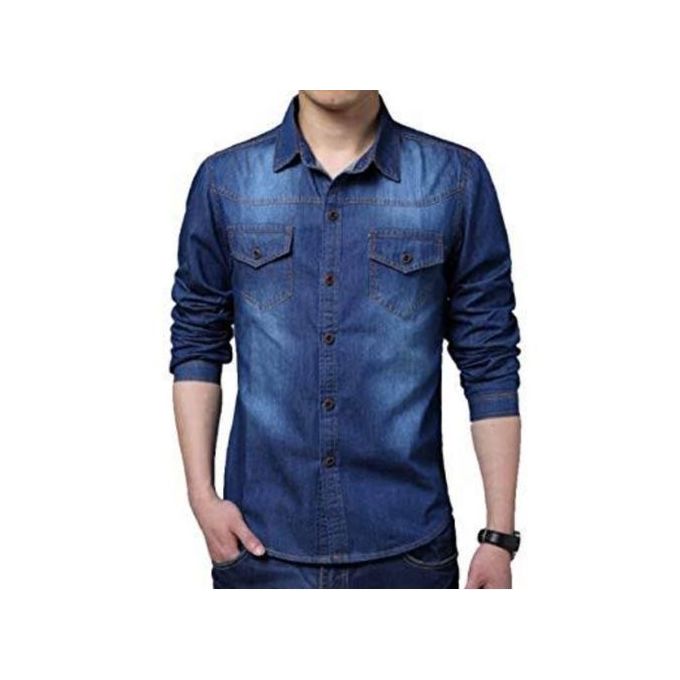 designer denim shirt