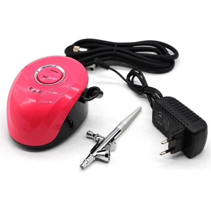 RoseFlower Airbrush-set, compressorset, draagbaar, draadloos