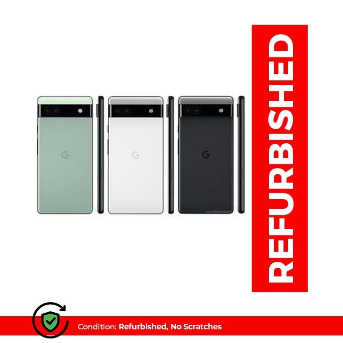 Shop Google Pixel 6a 128GB ROM 8GB RAM - White Refurbished