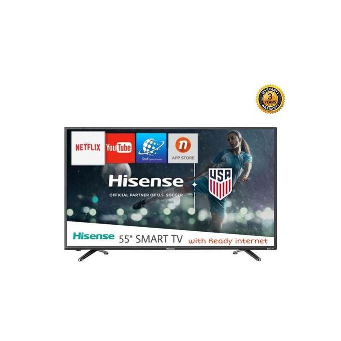 Shop 55 Inch 4k Ultra Hd Smart Tv With Built In Wifi 1080p Full Hd In Built Free To Air Decoder Black Jumia Uganda