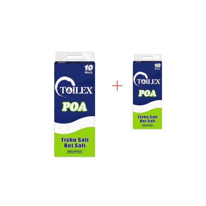 Shop 2 Packs (Toilex Poa Wrapped Toilet Paper 2 Ply 100