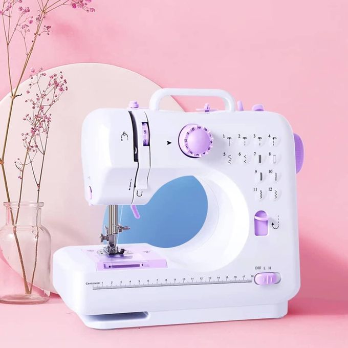 Shop Portable Domestic Usage Sewing Machine - Multicolor