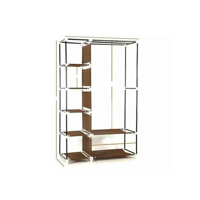 Shop 2 Column Portable Wardrobe Coffee Brown Jumia Uganda