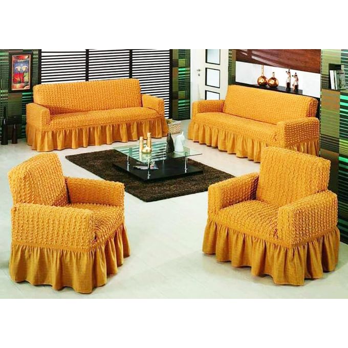 Shop Removable Sofa Set Covers - Mustard Yellow | Jumia Uganda