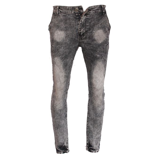 Shop Skinny Faded Jean Trousers - Black | Jumia Uganda