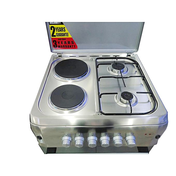 S6022EILR 2 Gas plates + 2 Electric Plates Gas Cooker & Oven 60x60cm