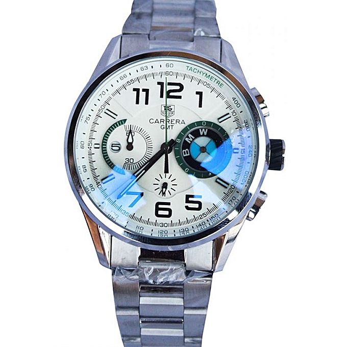 Buy Generic Tag Heuer BMW Carrera Men's Watch - Silver online | Jumia ...