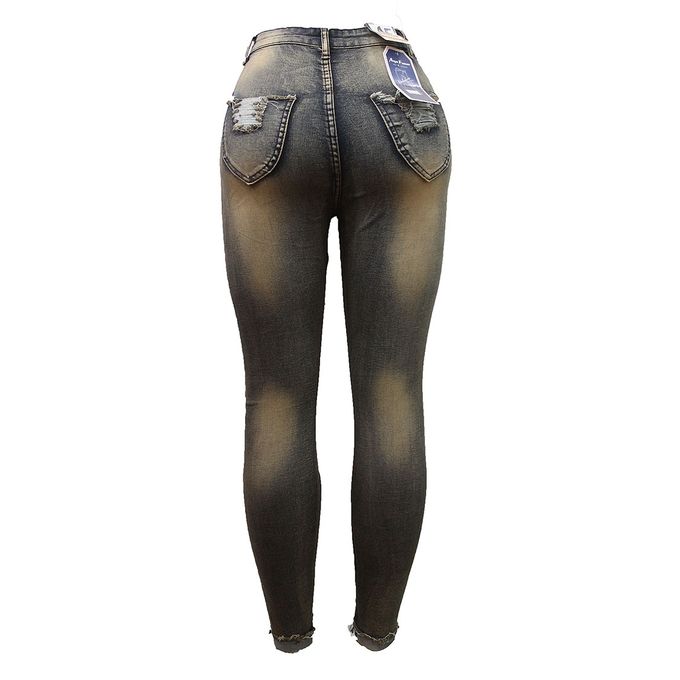 - Women's High Waist Jeans - Gray | Buy online | Jumia Uganda
